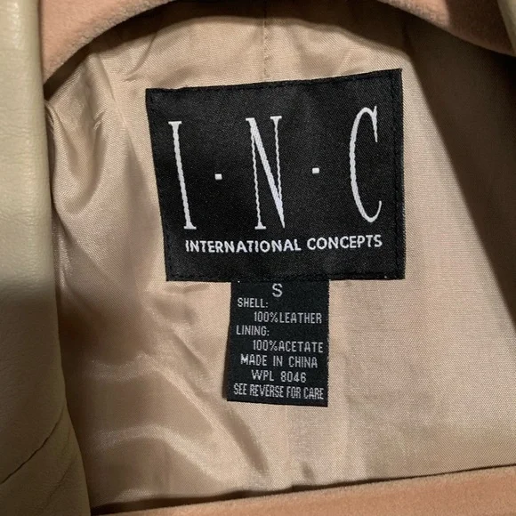 Inc tan leather jacket - Picture 11 of 13